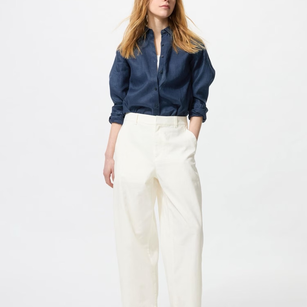 Uniqlo Linen Cotton Tapered Pants